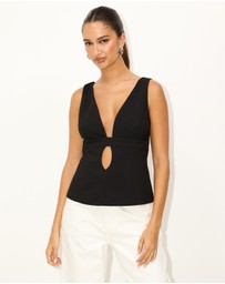 Dazie - Oasis Plunge Top