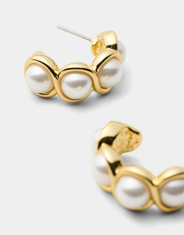 MIMCO - Jovie Pearl Hoop Earrings
