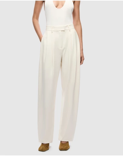 MISHA - Mezzaluna Pleated Barrell Leg Trousers
