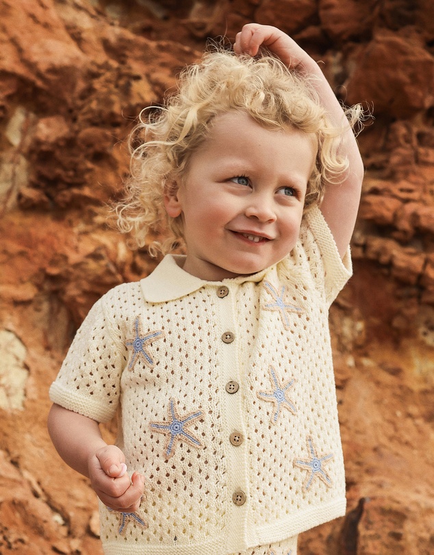 Kynd Baby - Knit Shirt in Coconut