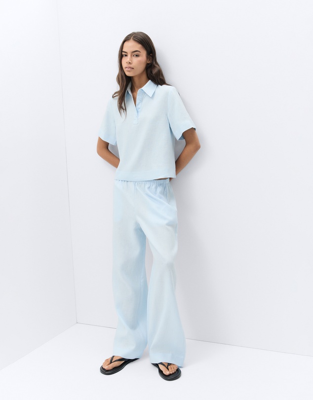 UNISON - Collared Popover Shirt