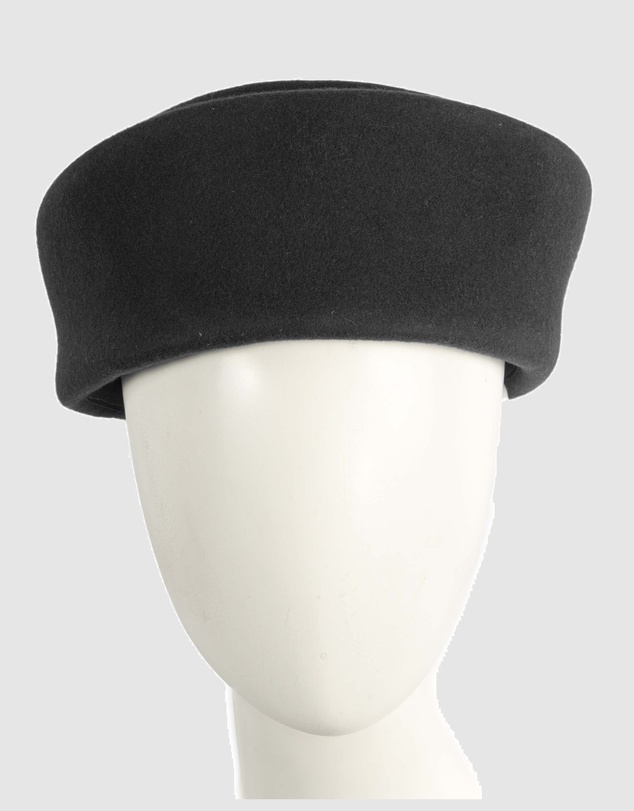 Max Alexander - Felt Black Pillbox Hat