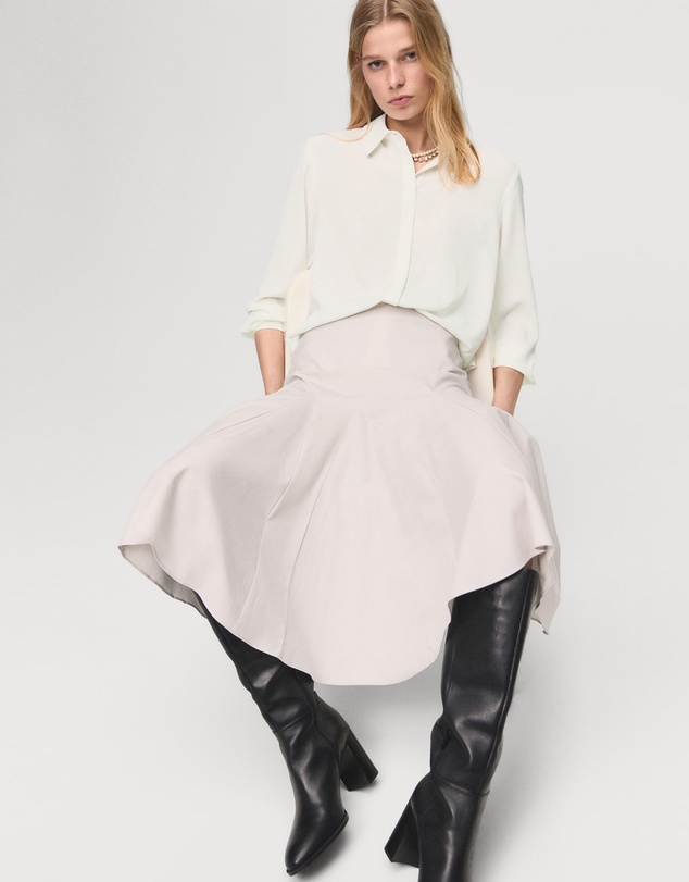 M.N.G - Fluid Long-Sleeved Blouse