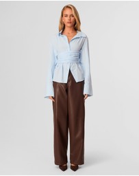 SNDYS - Teigan Cinched Button Shirt
