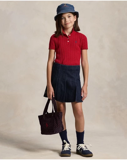 Polo Ralph Lauren - Mini-Cable Cotton Polo Sweater - ICONIC EXCLUSIVE - Teens