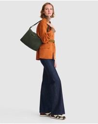Longchamp - Le Pliage Xtra Leather Hobo Bag - Medium