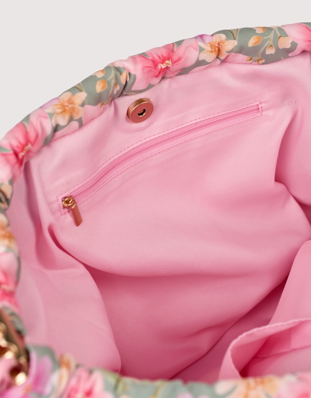 The Somewhere Co - Sage Wildflowers Marshmallow Midi Tote