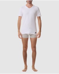 adidas Sportswear - 2 Pack Active Flex Cotton V-Crew Neck T-Shirt