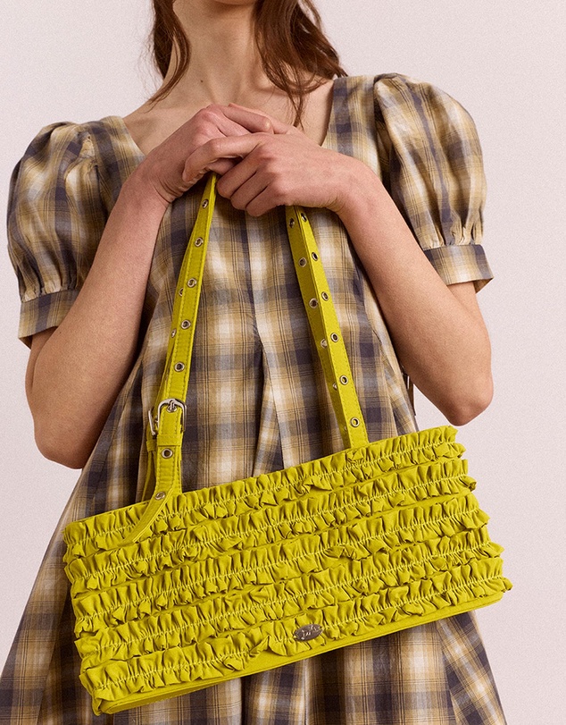 Damson Madder - Sophia Ruffle Bag