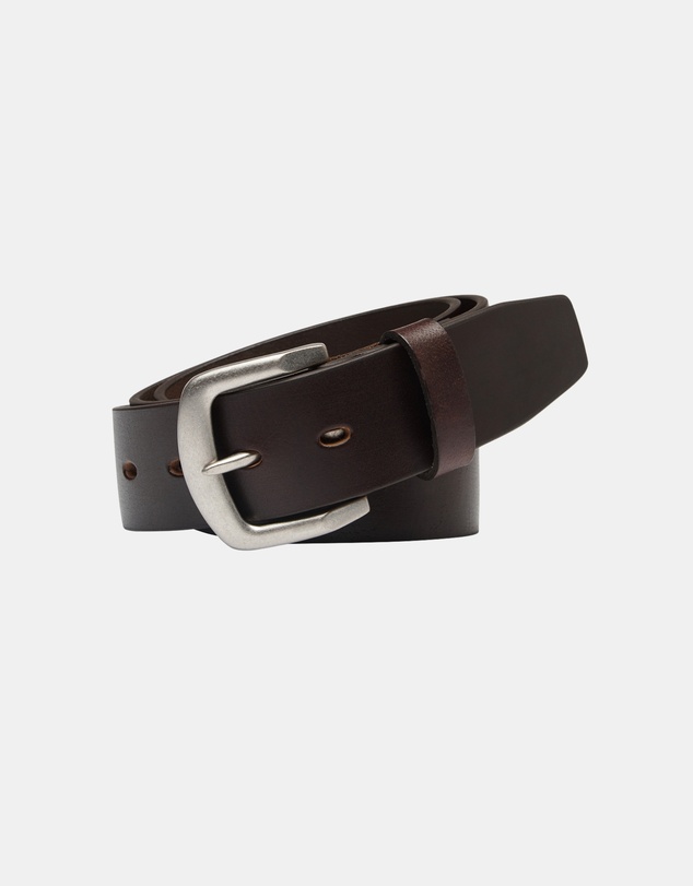 Buckle - Bushman. Australian Made Full Grain Natural Leather Belt. 38mm width.