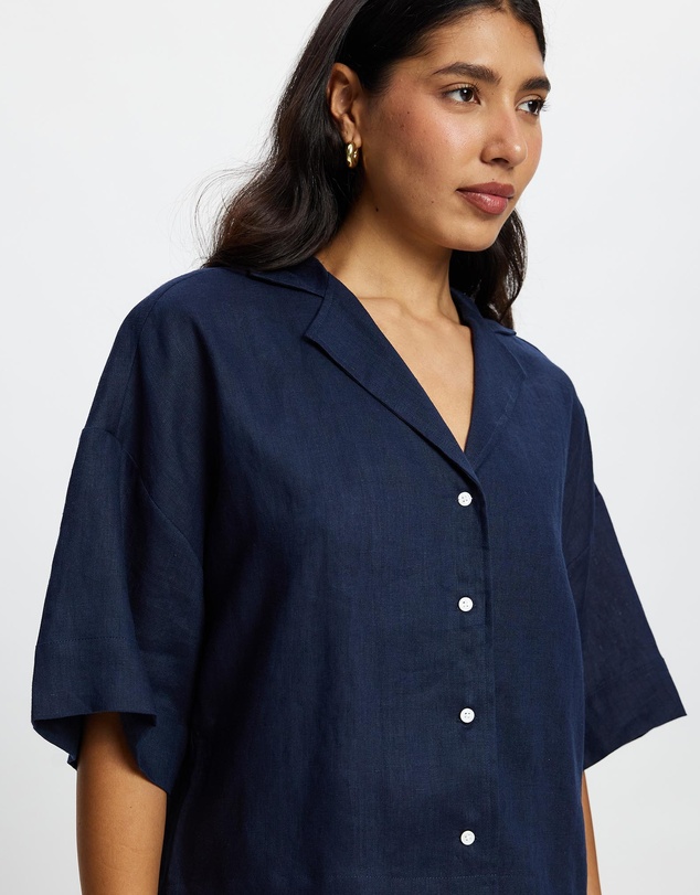 White By FTL - Bay Linen Shirt
