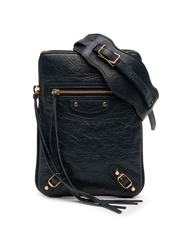 Pre-Loved by Azura Reborn - Pre-Loved Lambskin Motocross Classic Phone Holder Bag