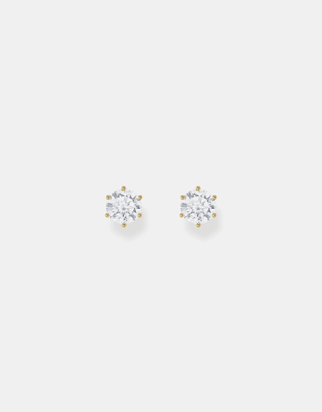 THOMAS SABO - Ear studs with white zirconia in brilliant cut