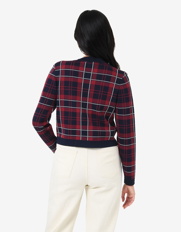 Forcast - Siane Check Knit Cardigan