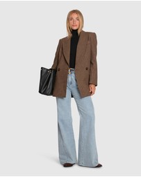 Belle & Bloom - Big Brother Talk Wool Blend Blazer