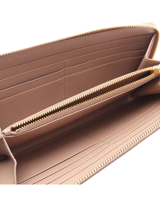 Pre-Loved by Azura Reborn - Pre-Loved Saffiano Triangle Logo Long Wallet