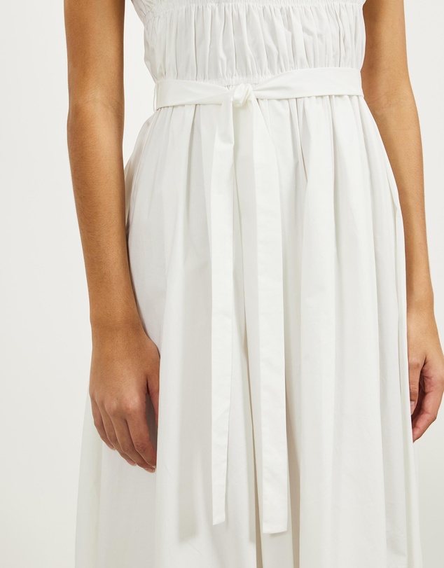 Minima Esenciales - Paloma Gathered Poplin Maxi Dress