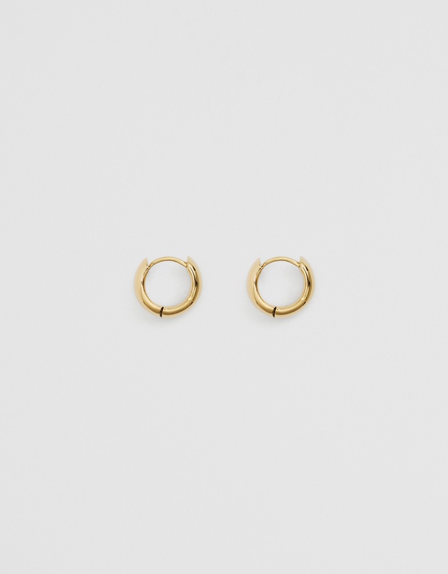 Country Road - Tarnish-resistant Small Wide Hoop