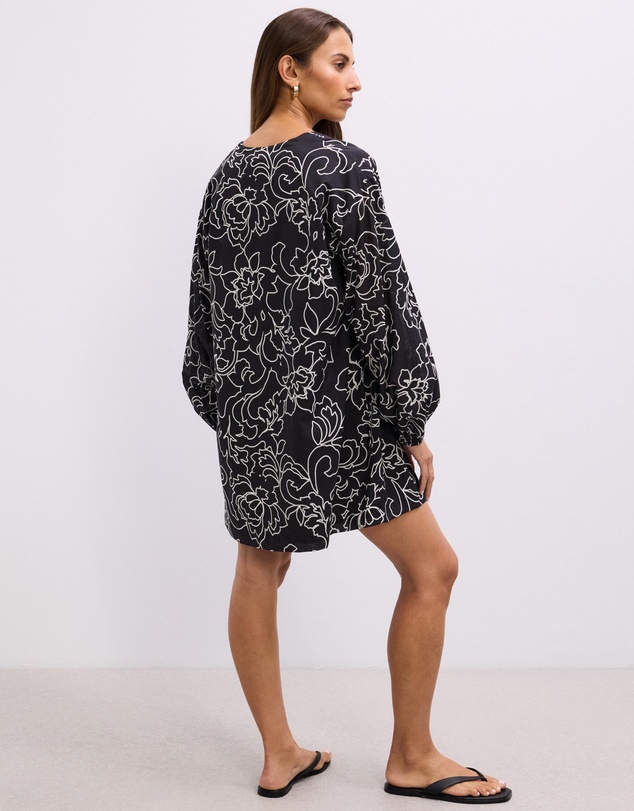 The Fated - Greer Puff Sleeve Mini Dress