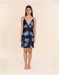 Gingerlilly - Iris Recycled Silky Satin Short Nightie