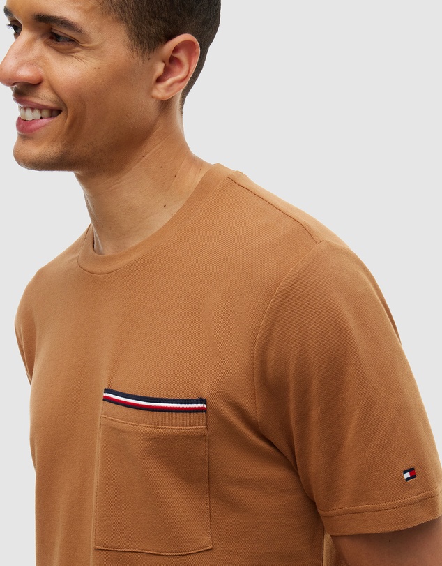 Tommy Hilfiger - Global Stripe Pocket Pique T-Shirt