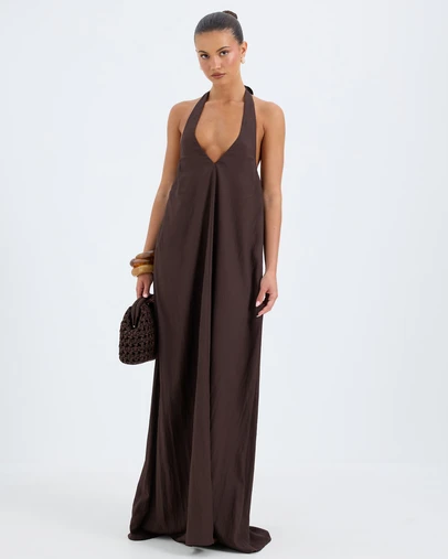 Calli - Adina Halter Maxi Dress