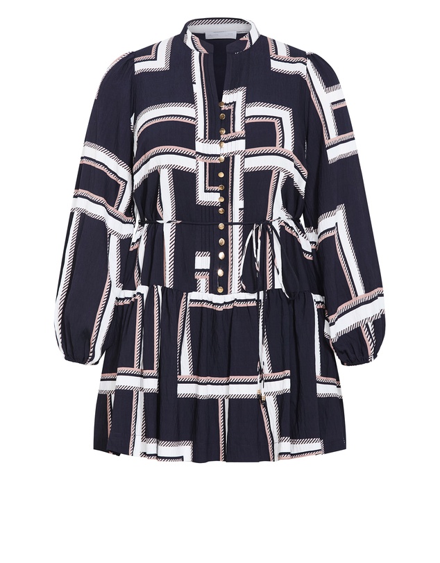 City Chic - Laurie Print Mini Dress