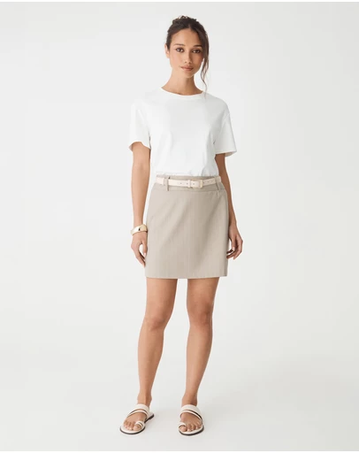 Forcast - Zoe Pinstripe Mini Skirt
