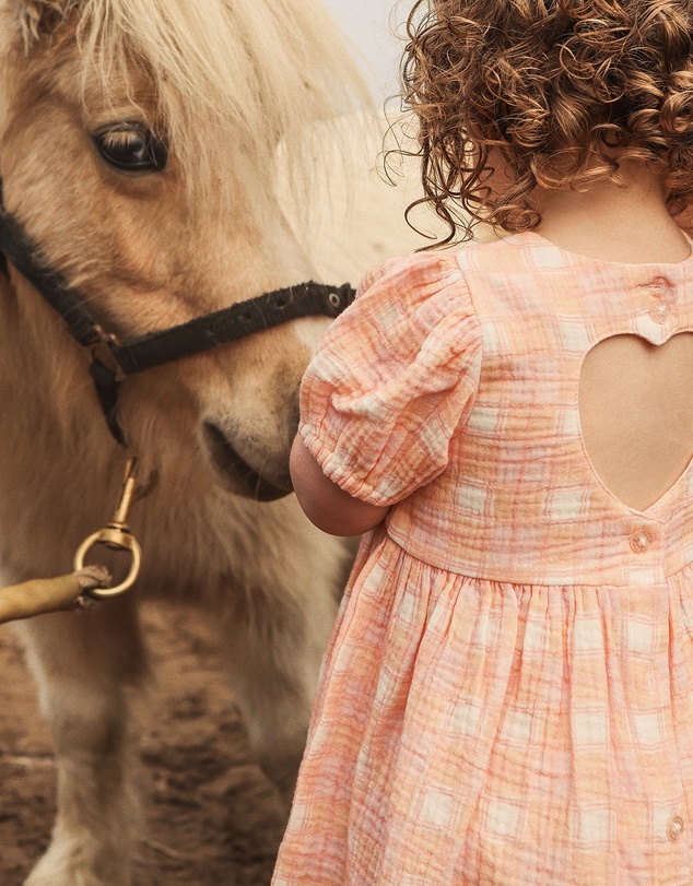 Kynd Baby - Heart Dress in Check