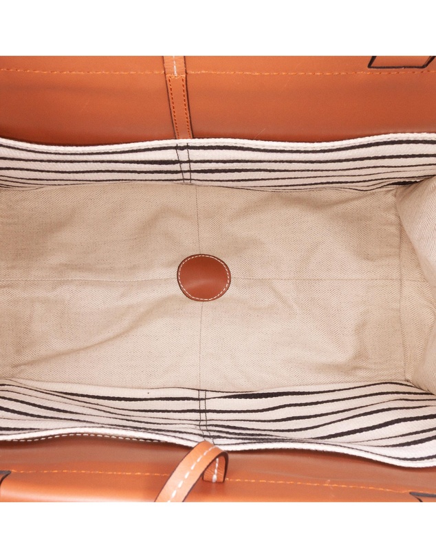 Pre-Loved by Azura Reborn - Pre-Loved loewe Paula Ibiza Tote Bag Striped Canvas