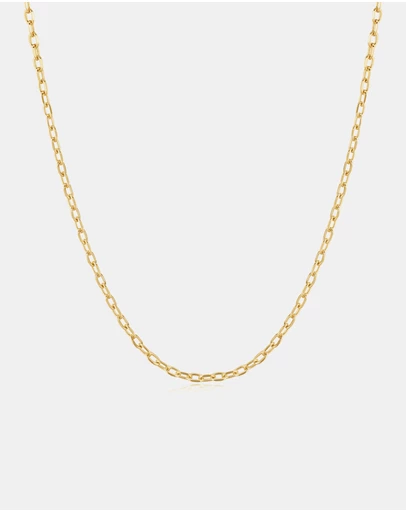 Ania Haie - Gold Rectangle Link Chain Necklace