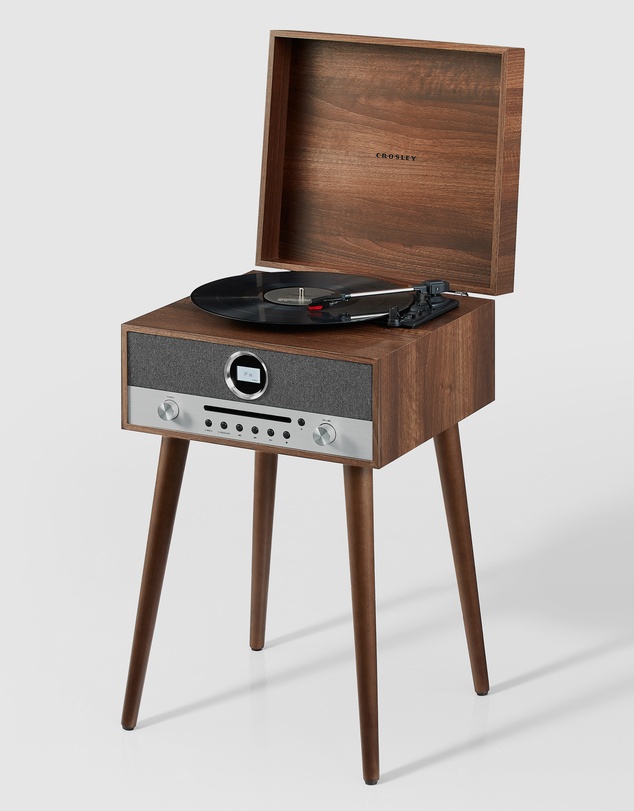 Crosley - Crosley Nash 7-in-1 Vinyl Record Player - Walnut