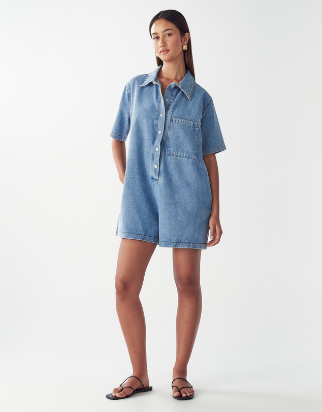 ST MRLO - Denim Playsuit