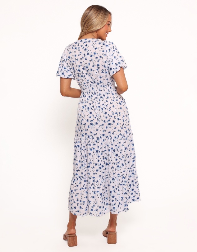 Petal & Pup - Roberts Maxi Dress - Blue Ditsy Floral