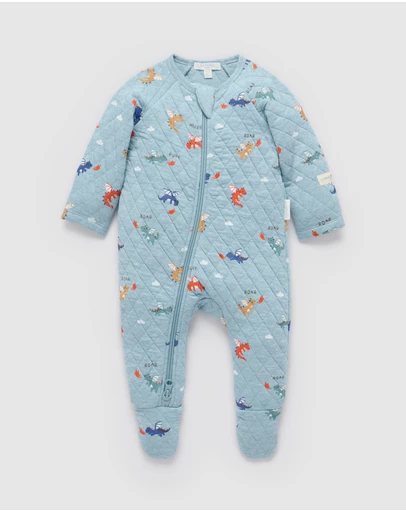 Purebaby - Quilted Growsuit -Kids-Babies