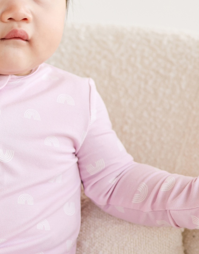 Kynd Baby - Day or Night Onesie in Lilac Rainbow