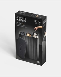 Joseph Joseph - Tota Trio Luxe 90L Easy-empty Bamboo Laundry Basket (Carbon Black)