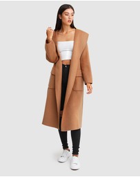 Belle & Bloom - Runaway Wool Blend Robe Coat
