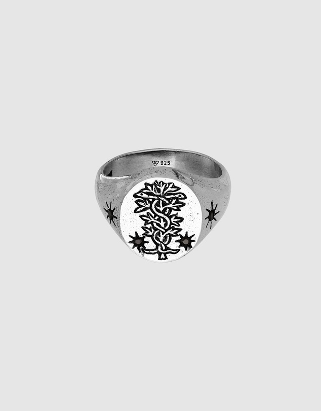 Haze & Glory - ICONIC EXCLUSIVE - Antidote Signet Ring in Oxidised 925 Silver