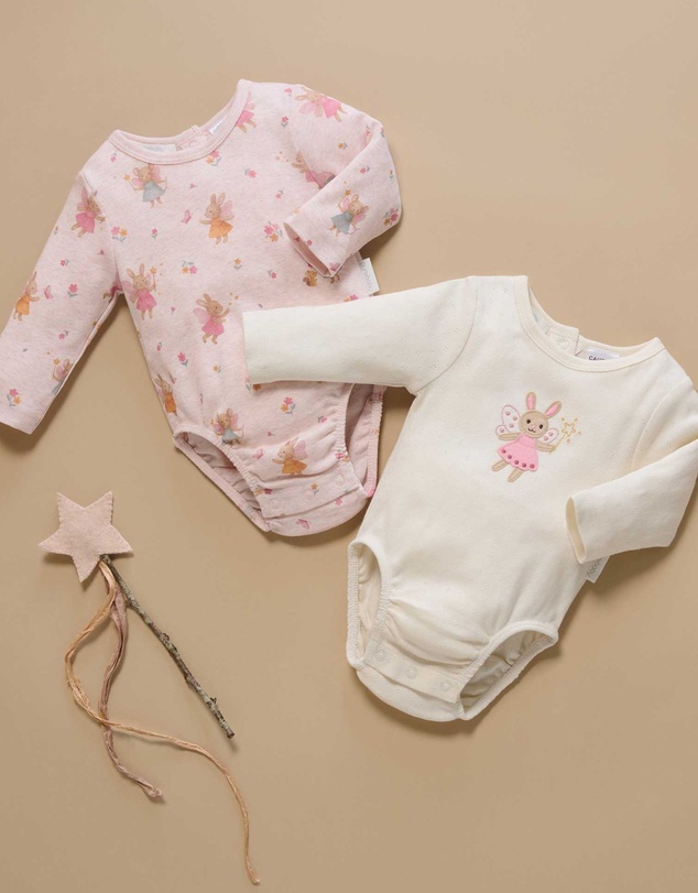 Purebaby - 2 Pack Bodysuit -Kids-Babies