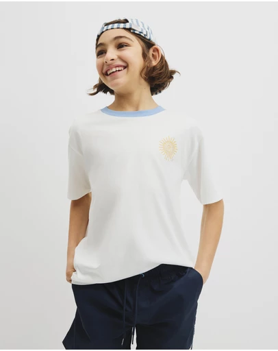 Country Road - Teen Australian Cotton Sun Logo T-shirt