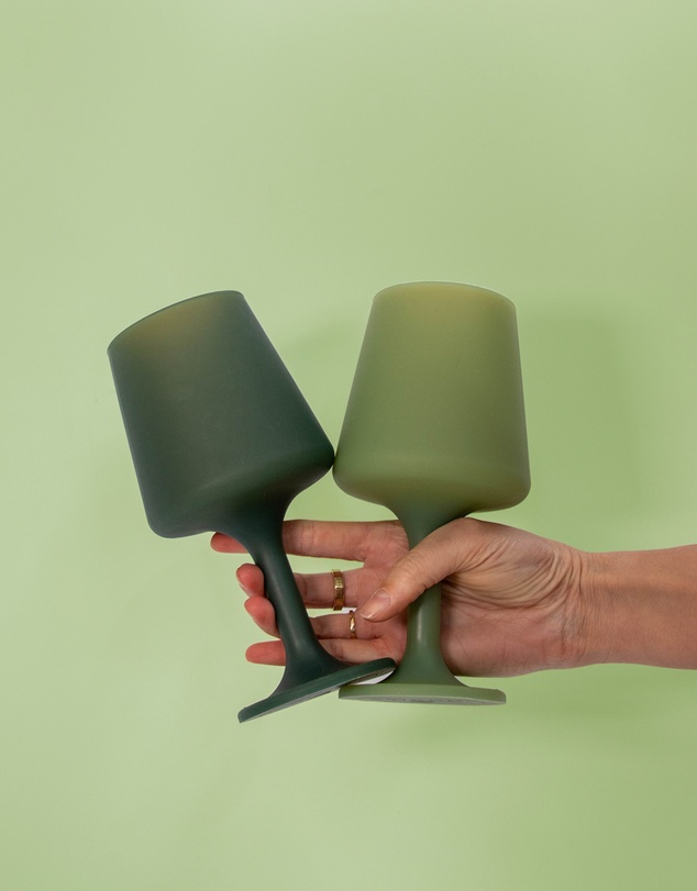 porter green - swepp | silicone unbreakable wine glasses