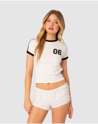 EDIKTED - Kassidy contrast T shirt