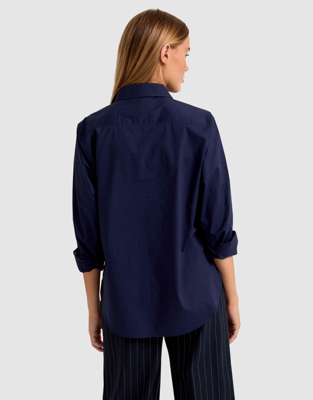 Oxford - Ariel Tape Trim Cotton Shirt