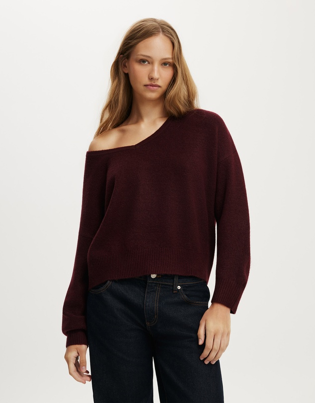 Cotton On - Softest Luxe Slouchy V Knit