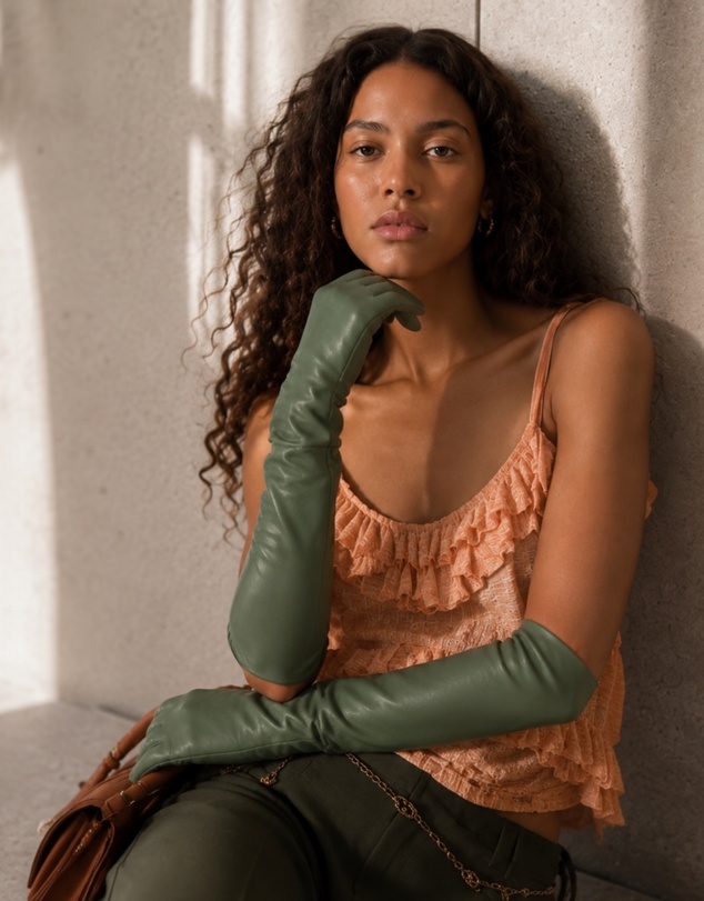 High Heel Jungle - Milana Opera-Length Leather Gloves
