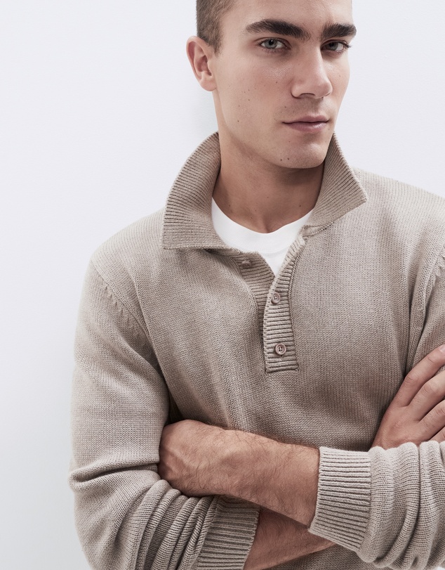 UNISON - Knit L/S Polo