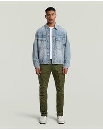 G-Star - Rovic Zip 3D Regular Tapered dk bronze green