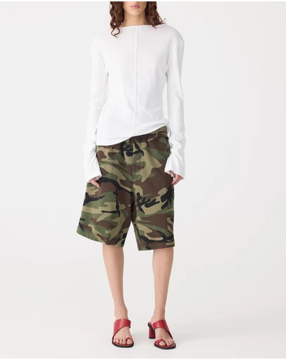 Bassike - Front Seam Rib Long Sleeve T-Shirt
