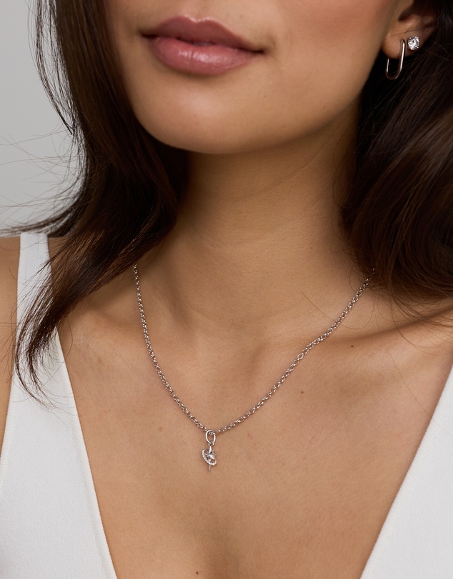 Michael Hill - Star Motif Micro Pendant with Cubic Zirconia in Sterling Silver